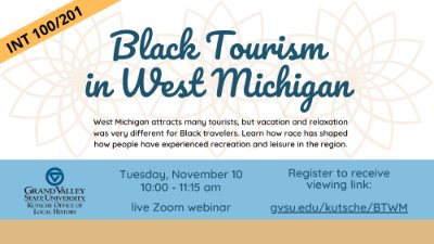 Black Tourism in West Michigan poster